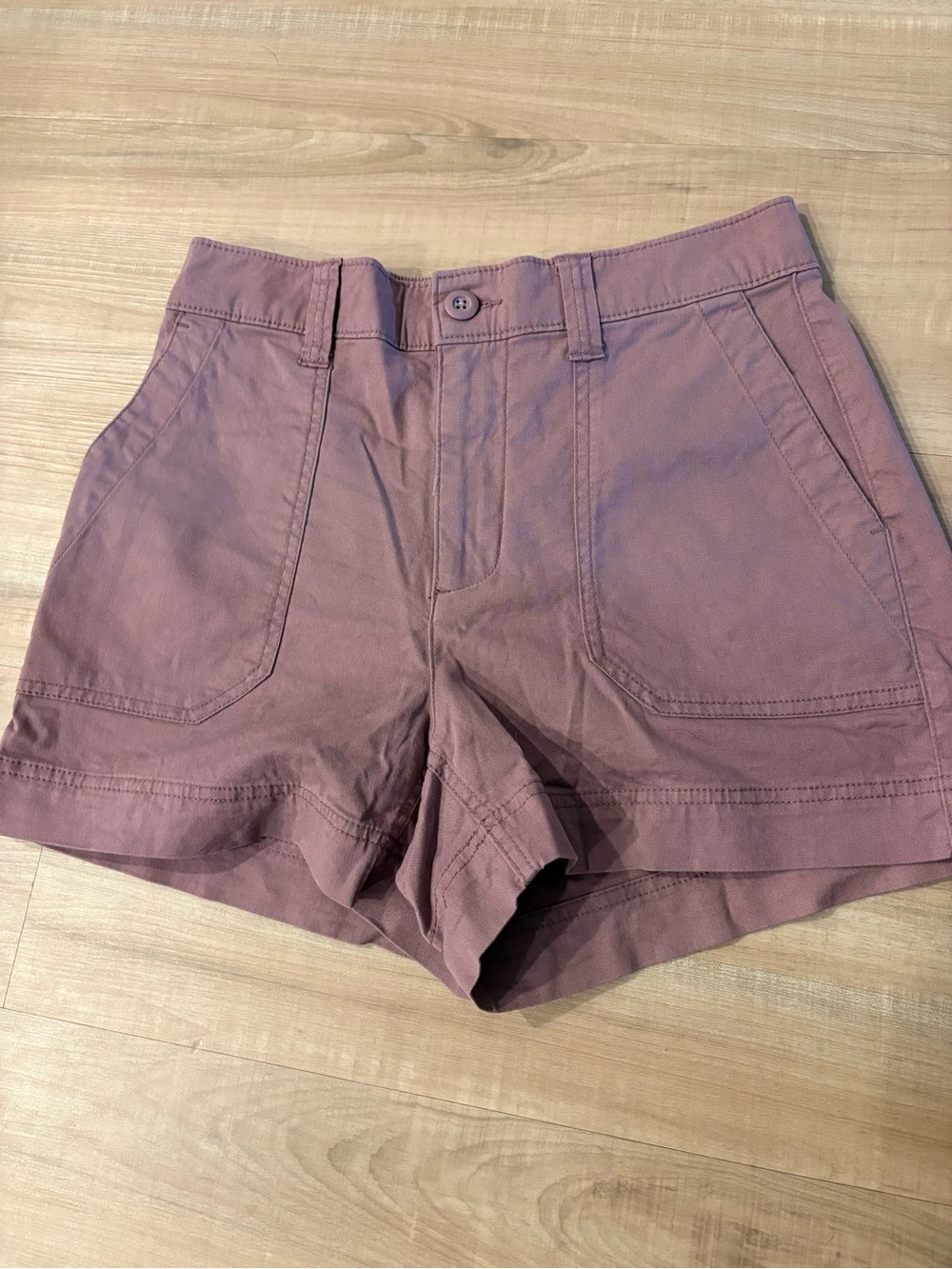 Old Navy High-Waist Utility Shorts in Dusty Mauve